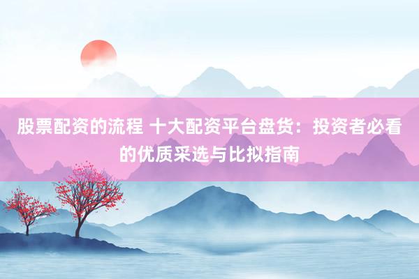 股票配资的流程 十大配资平台盘货：投资者必看的优质采选与比拟指南