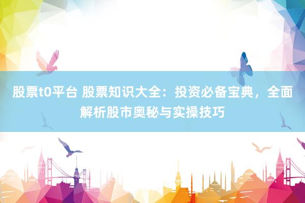 股票t0平台 股票知识大全：投资必备宝典，全面解析股市奥秘与实操技巧