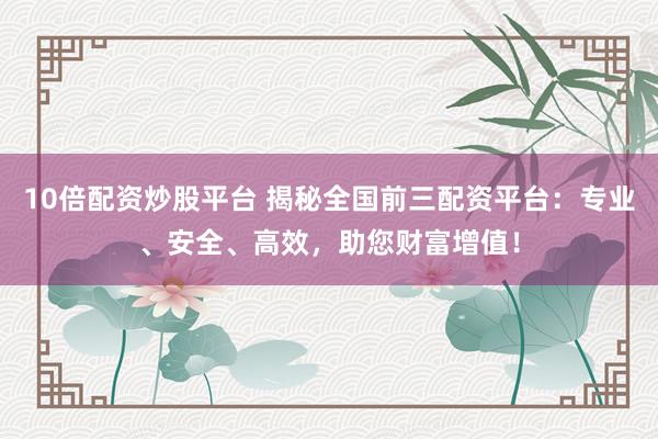 10倍配资炒股平台 揭秘全国前三配资平台：专业、安全、高效，助您财富增值！