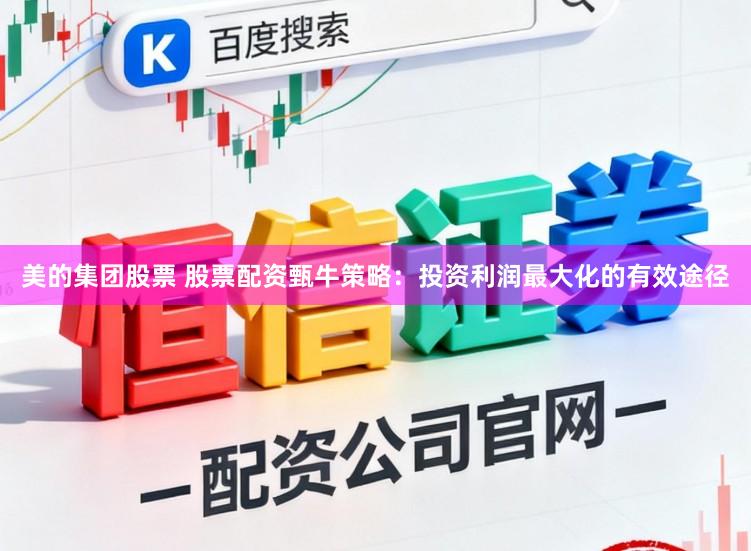 美的集团股票 股票配资甄牛策略：投资利润最大化的有效途径